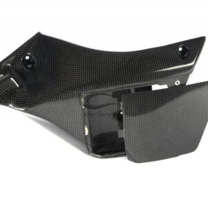 Yamaha YZF-R1 2015 - 2018 left side panel with OEM positioned ECU (1 Dzus) Carbon Fiber