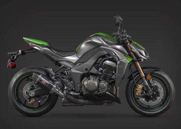 Z1000 14-16 R-77 Stainless Slip-On Exhaust, w/ Carbon Fiber Mufflers