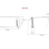 VISOR MULTIADJUSTABLE CLIP-ON 277X100MM. C/CLEAR