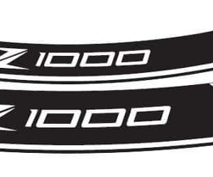 KIT 8 RIM STRIPS Z1000 C/WHITE