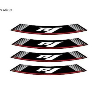 KIT 8 RIM STRIPS R1 C/SILVER