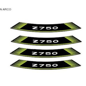 KIT 8 RIM STRIPS Z750 C/GREEN