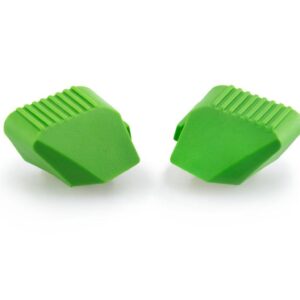 RUBBER ENDS BY PAIR FR.SLIDERS PRO C/GREEN