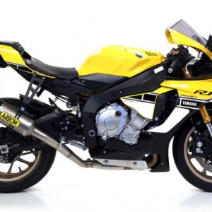 YAMAHA YZF-R1 HALF SYSTEM WITH TITANIUM RACE-TECH SILENCER AND 2:1 LINK PIPE DIA.60 FOR ORIGINAL COLLECTORS