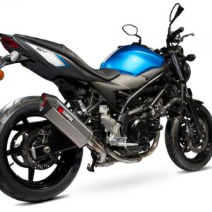 Suzuki SV650 (2016-2021) / SV650 X, (2018-2021) 2016-2021 Serket Parallel Slip-on Brushed Stainless Steel Sleeve