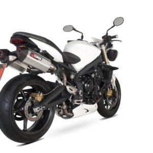 Triumph Street Triple 675 2007-2012 Serket Parallel Slip-on (Pair) Brushed Stainless Steel Sleeve