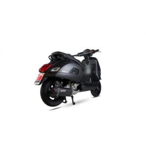 Vespa GTS 125, 2009-17 / GTS250, 2005-13 / GTS300, 2008-18 / GTV250, 2006-13 / GTV300, 2010-18 2005-2017 Serket Parallel Full System Black Ceramic Coated Sleeve