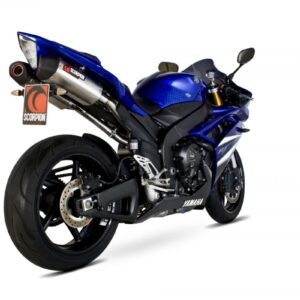 Yamaha YZF-R1 2007-2008 Serket Parallel Slip-on (Pair) Brushed Stainless Steel Sleeve