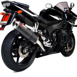 Yamaha YZF-R6 2003-2005 Factory Oval Slip-on Carbon Fibre Sleeve