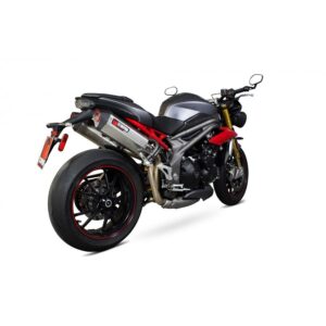 Triumph Speed Triple 1050 R 2016-2017 Serket Parallel Slip-on (Pair) Brushed Stainless Steel Sleeve