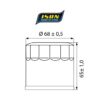 ISON 553 CANISTER OIL FILTER