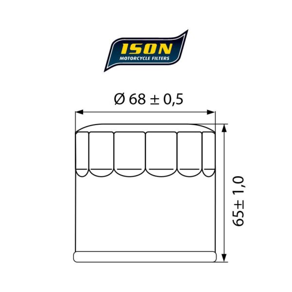 ISON 553 CANISTER OIL FILTER