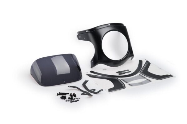 SEMIFAIRING C/BLACK LOOK DIAM.180MM C/DARK SMOKE