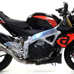 APRILIA TUONO V4 1100 RR 17 HOMOLOGATED GP2 TITANIUM SILENCER+STAINLESS STEELLINK PIPE FOR ORIGINAL COLLECTORS