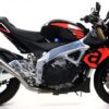 APRILIA TUONO V4 1100 RR 17 HOMOLOGATED PRO-RACE NICHROM SILENCER WITH DB KILLER WITH WELDED LINK PIPE FOR ORIGINAL COLL.