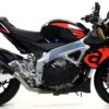 APRILIA TUONO V4 1100 RR 17 HOMOLOGATED PRO-RACE NICHROM DARK SILENCER WITHDB KILLER WITH WELDED LINK PIPE