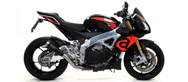 APRILIA TUONO V4 1100 RR 17 HOMOLOGATED PRO-RACE NICHROM DARK SILENCER WITHDB KILLER WITH WELDED LINK PIPE
