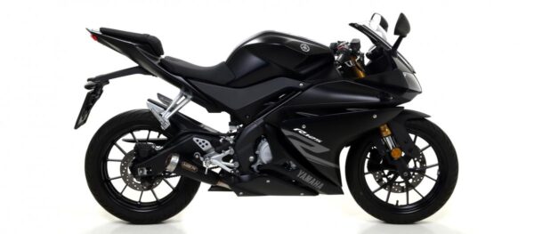 YAMAHA YZF-R125 17-18 PRO-RACE NICHROM DARK SILENCER WITH DB KILLER WITH WELDED LINK PIPE FOR ARROW COLLECTOR