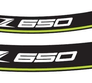 KIT 8 RIM STRIPS Z650 C/GREEN