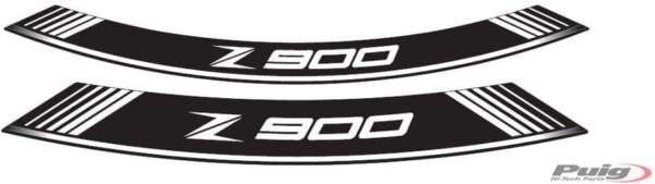 KIT 8 RIM STRIPS Z900 C/WHITE