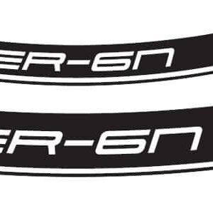 KIT 8 RIM STRIPS ER6 C/WHITE