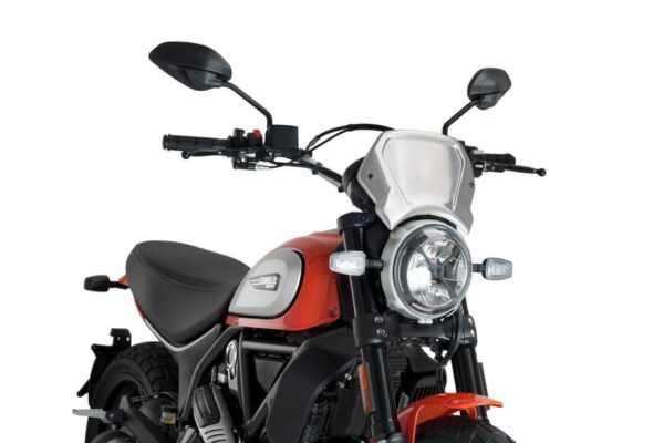 ALUMINIUM FRONT PLATE FOR DUCATI SCRAMBLER C/ALU