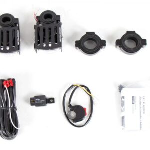 LED auxiliary headlights (set) for pipe thickness 22-47 mm