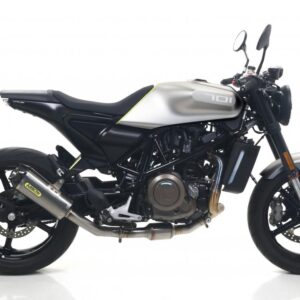 HUSQVARNA VITPILEN 70118/19 HOMOLOGATED TITANIUM WORKS SILENCER WITH CARBON ENDCAP AND WELDED LINK PIPE