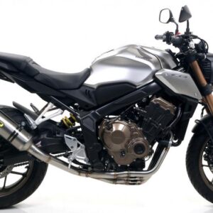 HONDA CB 650R 19-CBR 650R 19 HOMOL.THU NDER TITANIUM SIL.WITH CARBON END CAPFOR ARROW COLLECTORS