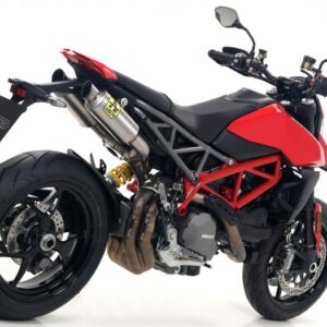 DUCATI HYPERMOTARD 950 2019 HOMOLOGATEDGP2 TITANIUM RH+LH SILENCERS WITHWELDED LINK PIPE