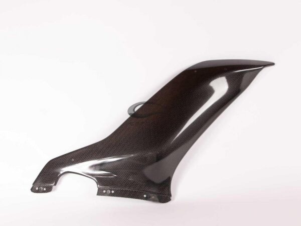 Yamaha YZF-R6 2017 - 2018 left side panel - OEM radiator (2 Dzus) Carbon Fiber