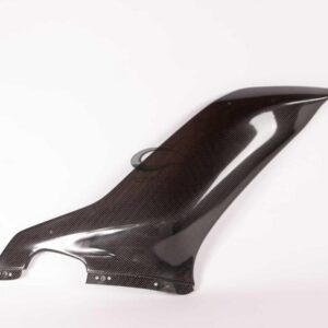 Yamaha YZF-R6 2017 - 2018 left side panel - large radiator (2 Dzus) Carbon Fiber