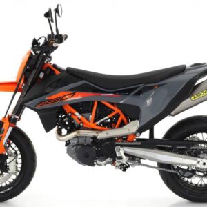 KTM 690 SMC/ENDURO19 RACE TECH HOMOL.TITANIUM EXHAUST WITH CARBON ENDCAP FORARROW LINK PIPE