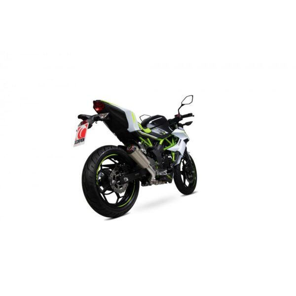 Kawasaki Z125 2018-2023 Red Power Slip-on Titanium Sleeve