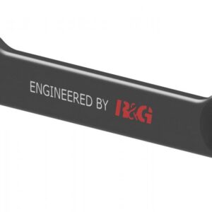 Rear Footrest Plate (left side, black, with red logo), Kawasaki Z H2 20-