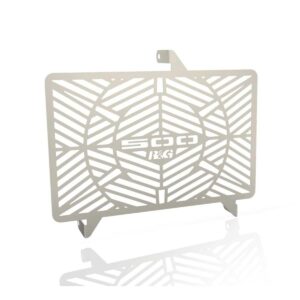 Branded Radiator Guard, (silver stainless), Honda CBR500R 13- / CB500F 19-
