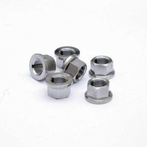 Titanium Sprocket Nut - Titanium - M10X1.5 - 6 pack