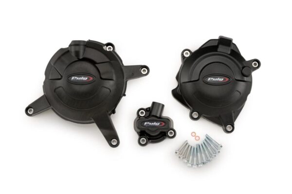 KIT 3 CAPS ENGINE COVER YAMAHA YZF-R3 19 C/BLACK