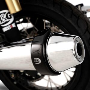 Round Supermoto Style 5.5" to 6.5" Exhaust Protector - BLACK