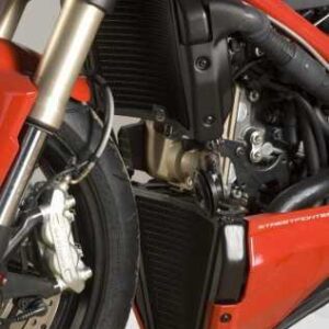 Radiator Guard set BLACK - (pair), Ducati 848 Streetfighter