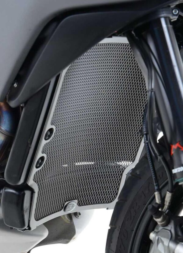 Radiator & Oil Cooler Guard BLACK - MV Agusta Rivale 800, Stradale 800, Turismo Veloce 800