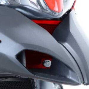 Oil Cooler Guard, RED, Ducati Multistrada 1200 up to 14