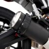 Oval Supermoto Style Exhaust Protector - BLACK