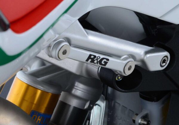 Rear Footrest Plates (pair, silver), MV Agusta F4 1000R 10- / F4RR / F4RC