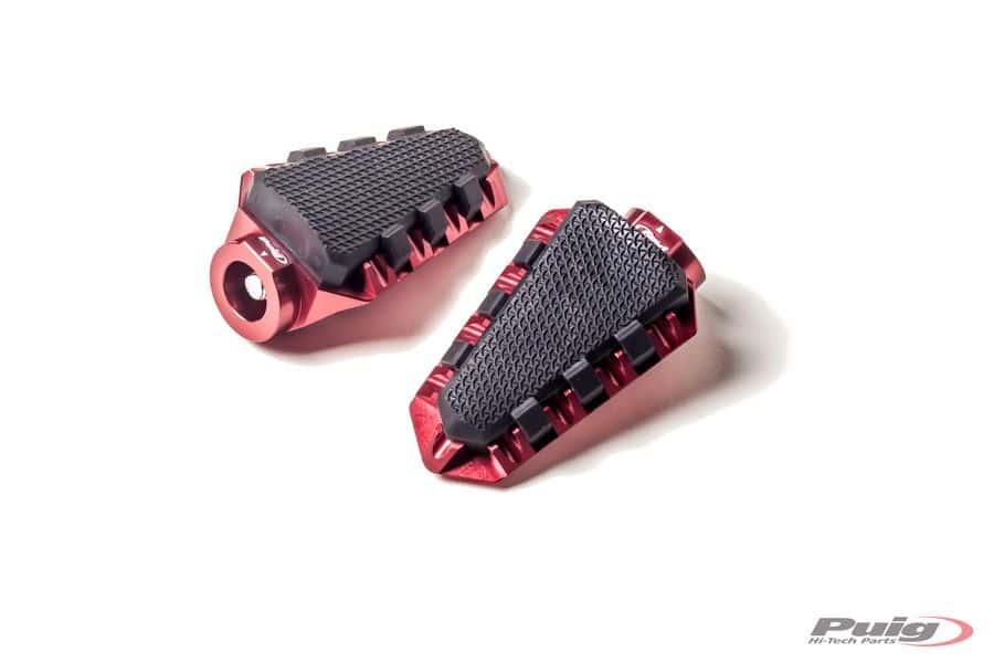 FOOTRESTS HI-TECH TRAIL RIGHT/LEFT C/RED