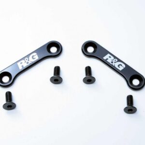 Rear Footrest Plates (pair, BLACK), Triumph Tiger 1050 Sport 16-