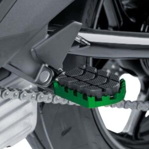 FOOTPEGS HI-TECH ENDURO RIG/LEFT C/GREEN