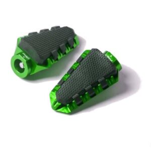 FOOTPEGS HI-TECH TRAIL RIG/LEFT C/GREEND