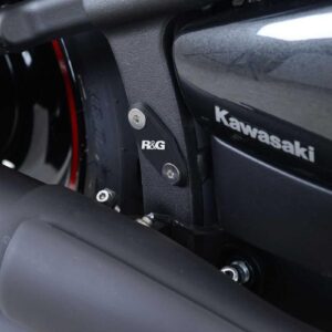 Rear Footrest Plates (pair, BLACK), Kawasaki Vulcan VN900 Custom 07- / Classic 06- / Classic LT 11-
