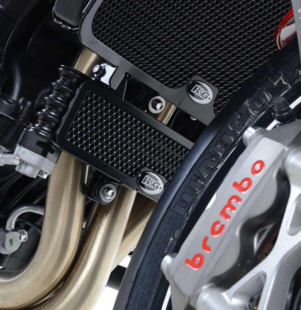 Oil Cooler Guard, TITANIUM, Triumph Speed Triple 11-15 / Speed Triple S 16- / Speed Triple R 16- / Speed Triple RS 18-20